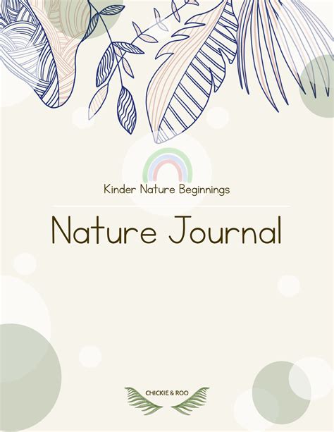 Nature Journal Cover Page