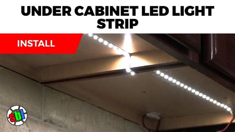 Installing Under Cabinet Led Light Strips Youtube