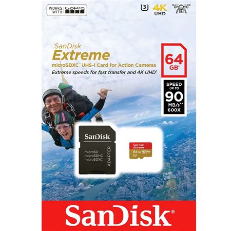 Emmènez votre raspberry pi plus loin en le bootant sur une carte microsd sandisk de capacité 64go ! Cartão SanDisk Micro SD 64GB Extreme Classe 10 Vel. até ...