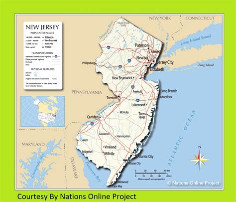 New Jersey Political Map Printable High Resolution And Standard Map
