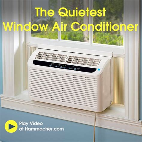 Hammacher Schlemmer The Quietest Window Air Conditioner Milled
