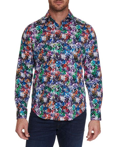 Robert Graham Mens Hooked On You Limited Edition Classic Fit Graphic