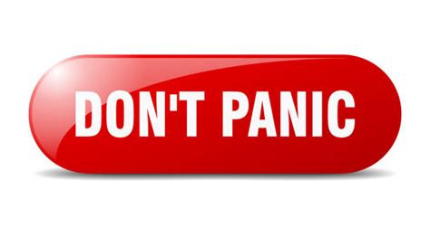 Don T Panic Sticker Illustrations Royalty Free Vector Graphics And Clip