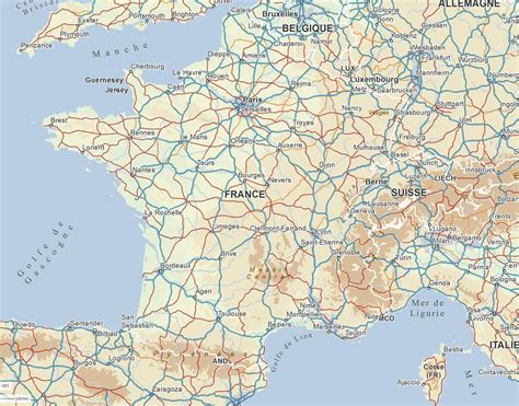Vélo, vélo d'intérieur, vtt, vélo électrique, vtt électrique, trail Carte De France Detaillée Gratuite | PrimaNYC.com