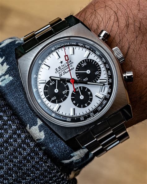 Hands On Zenith El Primero A384 Revival Watch On Gay Frères Ladder