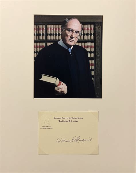 Lot Detail William Rehnquist Signed Supreme Court Card