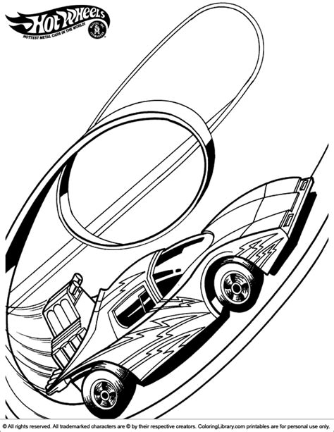 Hot Wheels Transportation Free Printable Coloring Pages