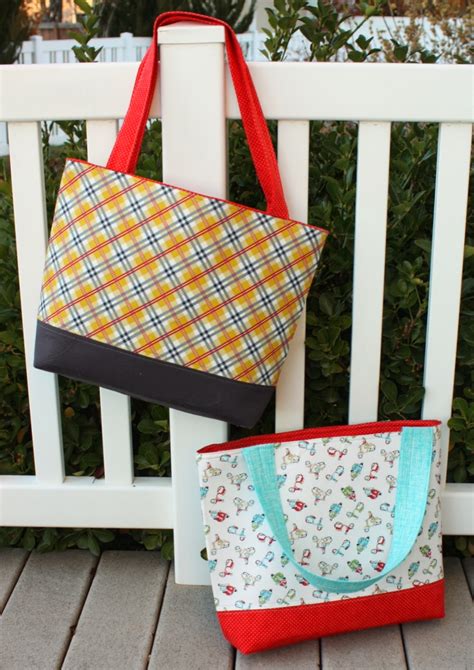 Simple Sturdy Tote Bag Tutorial Diary Of A Quilter A Quilt Blog