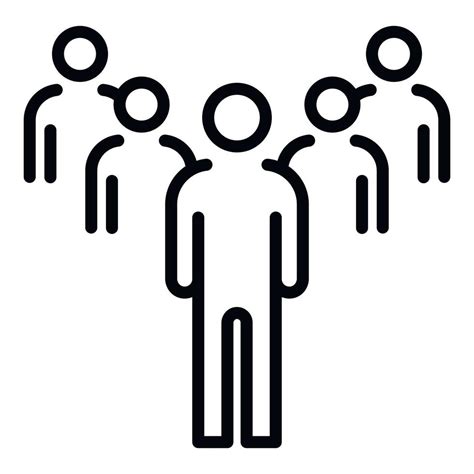 People Group Icon Outline Style 15376678 Vector Art At Vecteezy