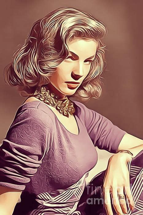 Lauren Bacall Vintage Actress By Esoterica Art Agency In Vargas