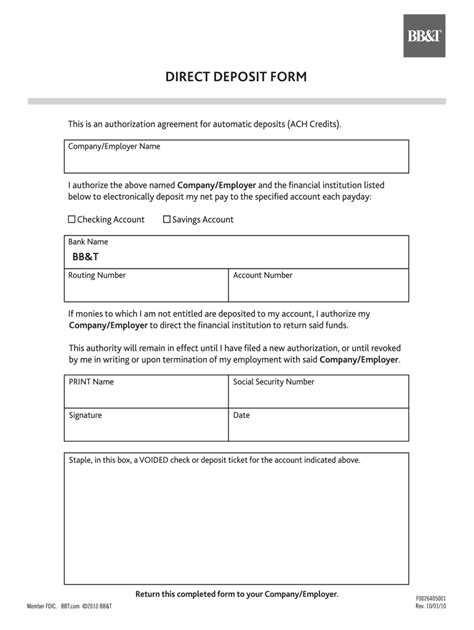 Check spelling or type a new query. Bb T Deposit Slip - Fill Online, Printable, Fillable, Blank | pdfFiller