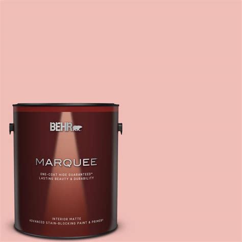 Behr Marquee 1 Gal Bic 04 Pink Taffy Matte Interior Paint And Primer