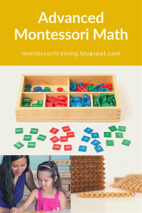 Working With Advanced Montessori Math Materials Montessori Math Montessori Preschool