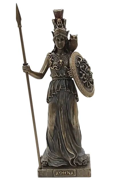 Athena Minerva Goddess Mythology Greek Statue Sculpture Bronze Finish Picclick