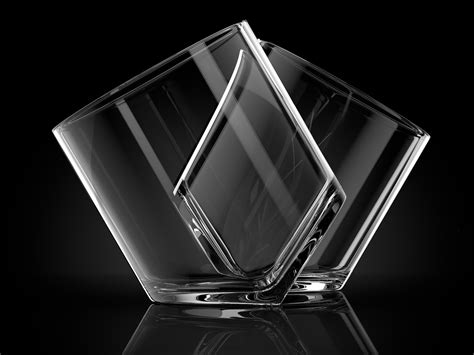 Ashcroft Rocker Whiskey Glass Unique Tilting Tumblers For Drinking Scotch Bourbon Cognac