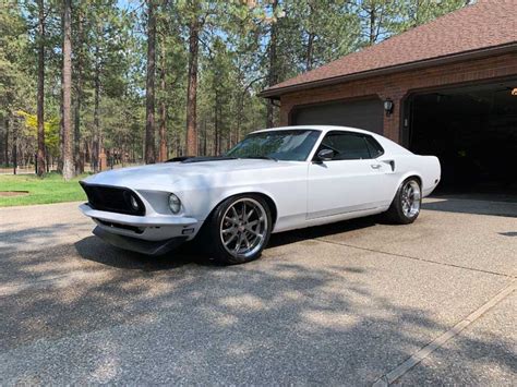 1st Gen White 1969 Ford Mustang Fastback Automatic Sold Mustangcarplace