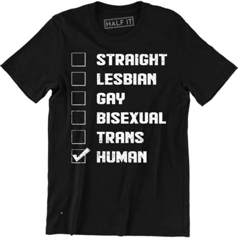 Straight Lesbian Gay Bisexual Trans Humans Checklist Pride Men S T