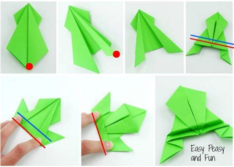 Origami Frogs Tutorial Origami For Kids Origami Frog Origami Easy