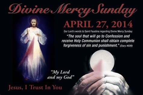 PLAN NOW To Celebrate Divine Mercy Sunday Thedivinemercy