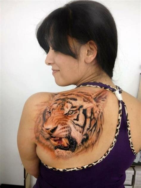 Amazing Shoulder Tiger Tattoo Designs And Ideas Tattoos For Women