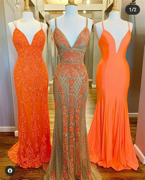 Pin By Juliana Machado On Bridesmaid ♥️ In 2023 Orange Prom Dresses Bright Prom Dress