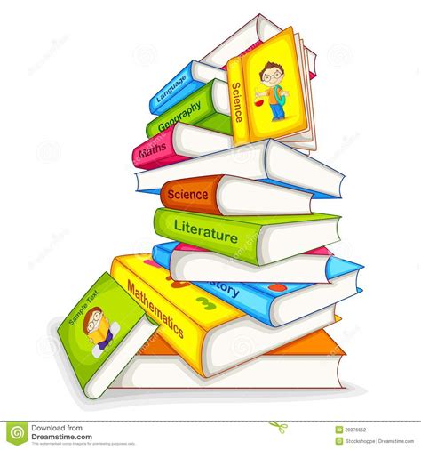 Book of different Subject stock vector. Illustration of intellectual - 29376652
