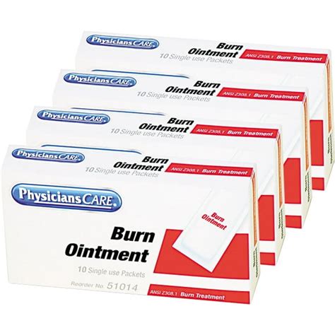 4 Pack Physicianscare Burn Ointment 10 Count