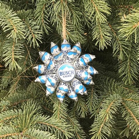Busch Light Beer Cap Christmas Ornament Etsy