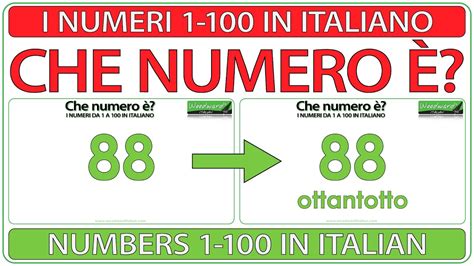 Learn Italian Numbers 1 100 Practice What Number Is It Youtube