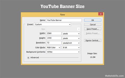 How To Make A Youtube Banner In Photoshop Thehotskills