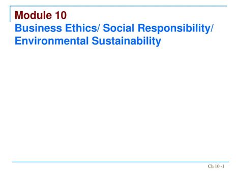 Chapter 1 Business Ethics And Social Responsibility Ppt Businesser