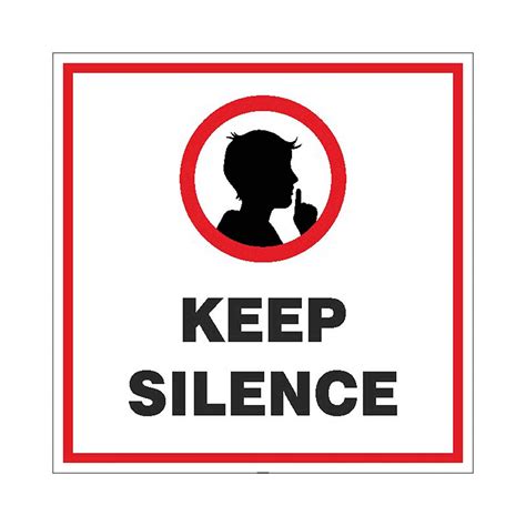 Keep Silent Sign