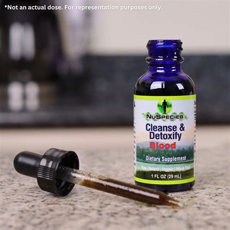 Cleanse And Detoxify Blood 1 Oz Nuspecies Raw Liquid Supplements