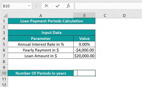Nper In Excel Formula Examples How To Use Nper Function