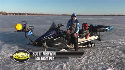 Snowmobile Tricked Out And Loaded For Ice Fishing Youtube