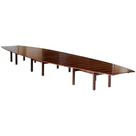 25ft / 762cm long Conference Table in Rosewood by A.J. Iversen For Sale at 1stDibs