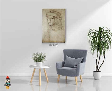 Probable Self Portrait Drawing By Raphael Art Canvas Wall Art Etsy