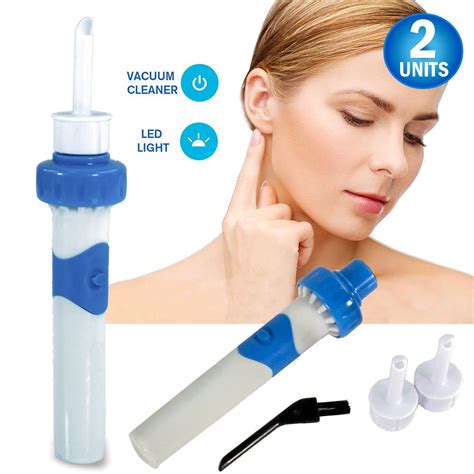 2pc Ear Wax Vacuum Removal Kit Easiest Ear Cleaner And Ear