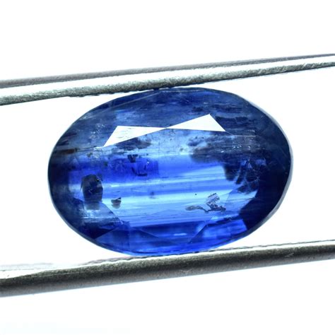 Natural Blue Kyanite Gemstone Blue Kyanite Oval Cut 555 Etsy