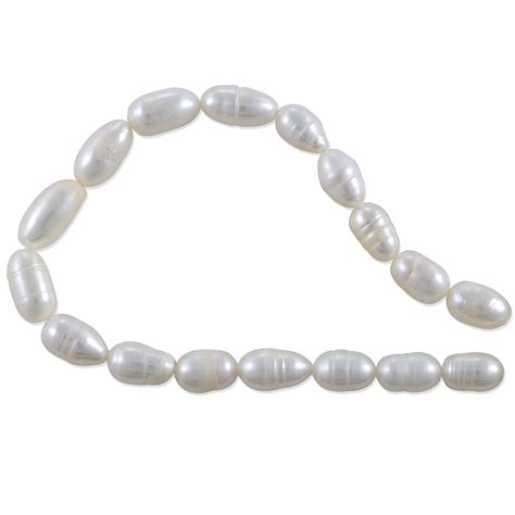 Valued Freshwater Rice Pearl White Mm Strand