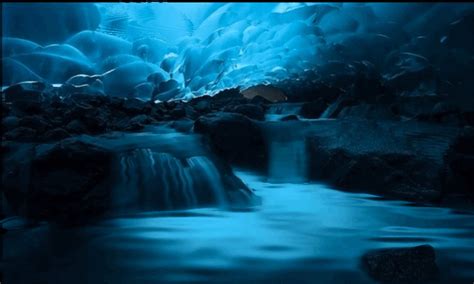 Blue Waterfall Ice Cave Animation By Aim4beauty On Deviantart