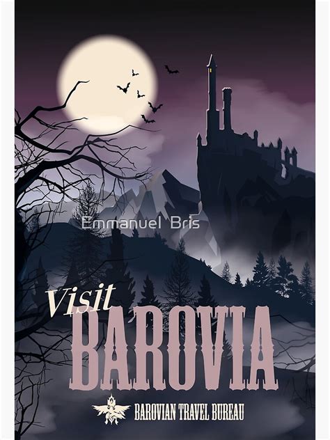 Visit Barovia Poster By Aftalnoran Redbubble