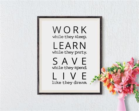 Office Wall Art Motivational Wall Decor Inspirational Quote