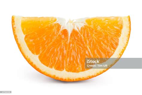 Orange Fruit Slice Isolated On White Stock Photo 617365358 Istock