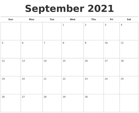Free printable september 2021 calendar. September 2021 Calendars Free