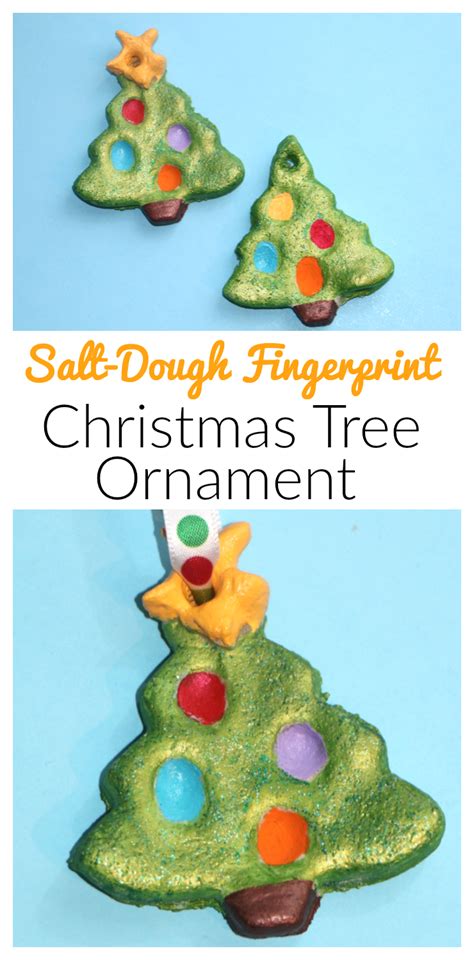 Fingerprint Christmas Tree And Salt Dough Ornament Mommys Bundle