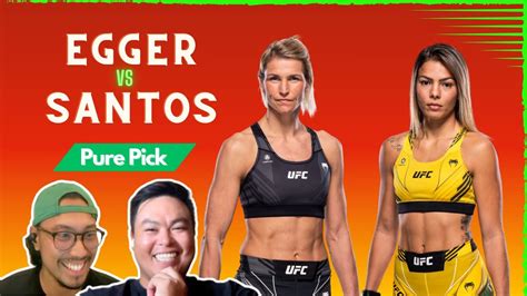 UFC Vegas Stephanie Egger Vs Luana Santos PREDICTION YouTube