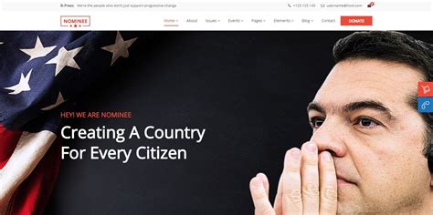 20 Amazing Political Website Template And Wordpress Themes For