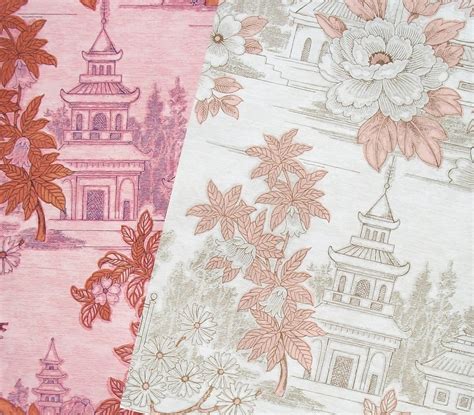 Vintage French Wallpaper Chinoiserie Paper Teahouses August
