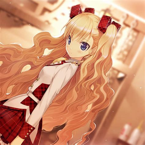 Ah94 Anime Girl Blonde Illust Art